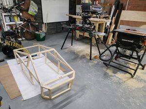 Wooden body frame